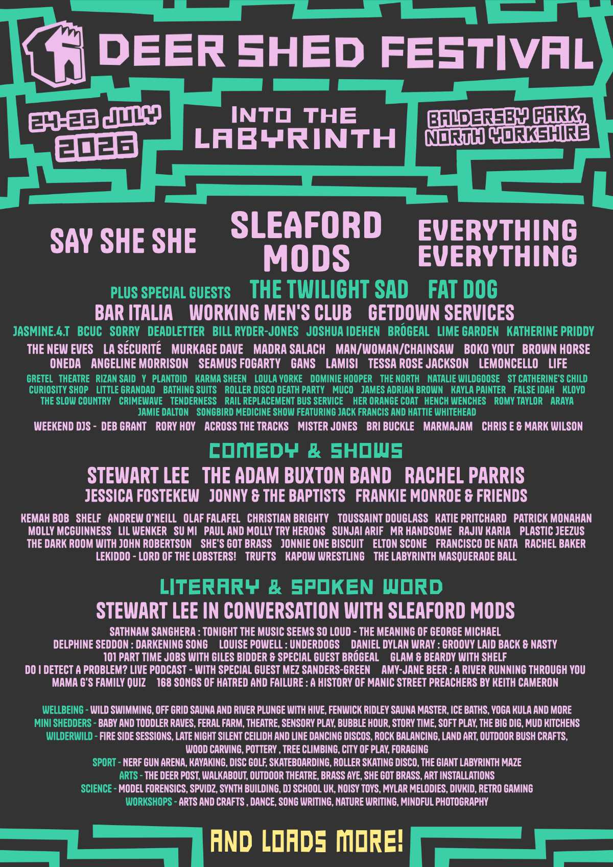 Line up poster