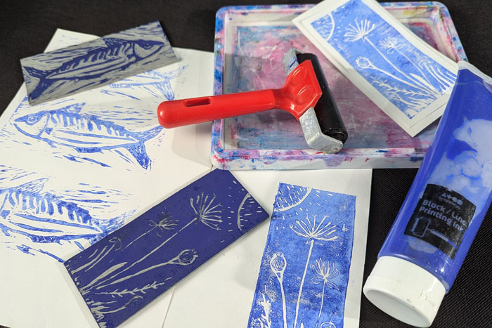 Lino Printing with Artist Megan Ankers