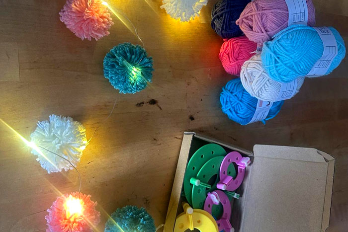 Lumi Pom Poms with The Two Magpies